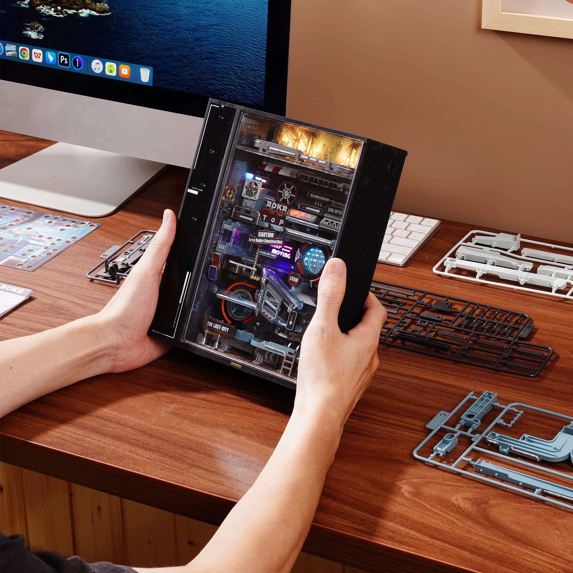 Robotime Rokr Futurisztikus város 3D Fa Puzzle