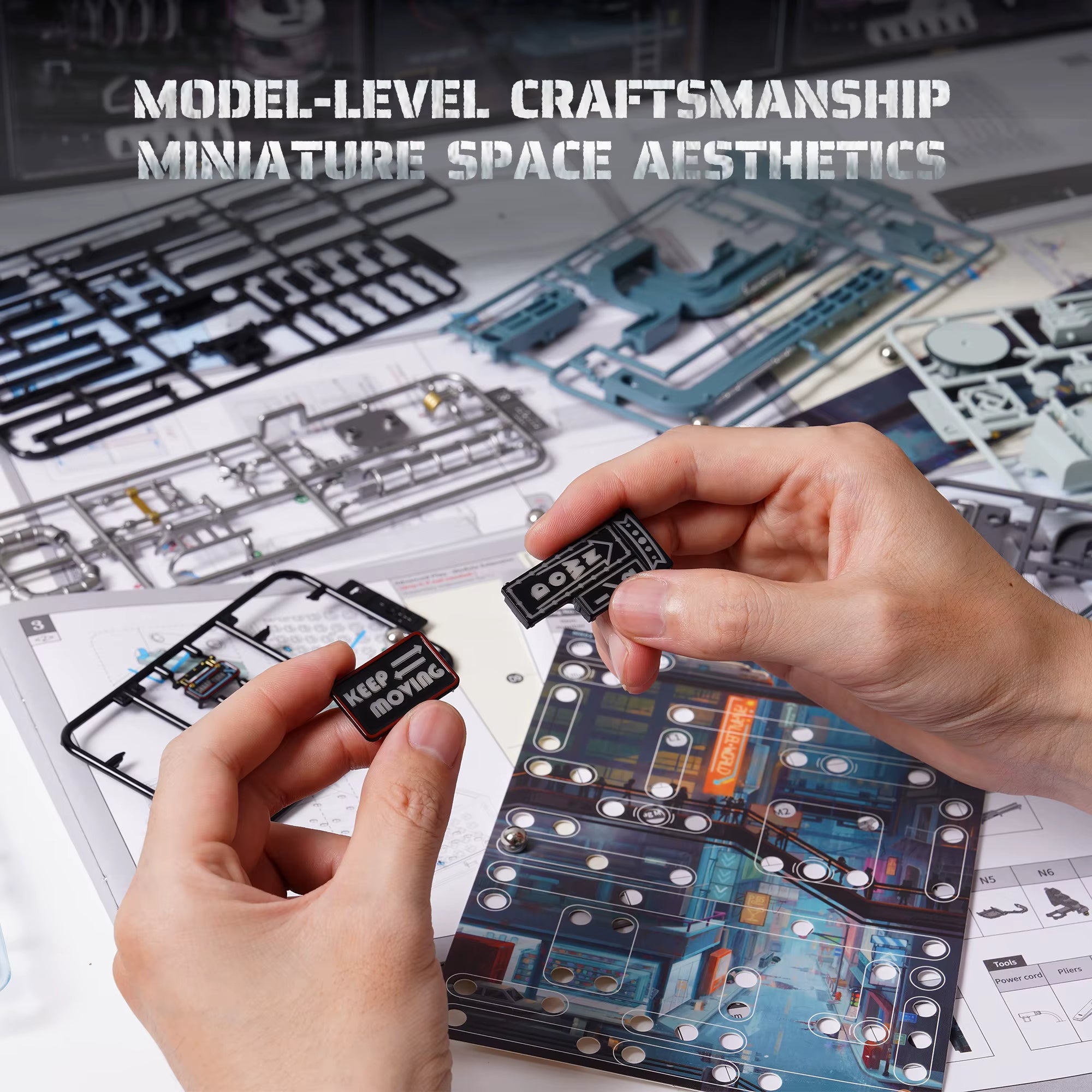 Robotime Rokr Futurisztikus város 3D Fa Puzzle