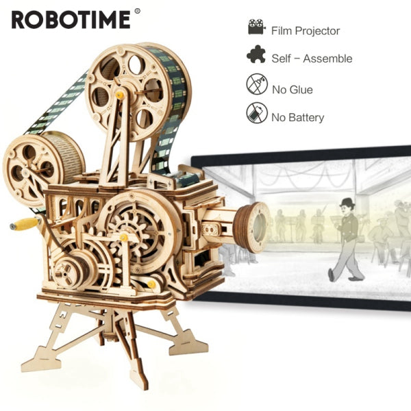 Robotime Rokr Filmvetítő 3D Fa Puzzle